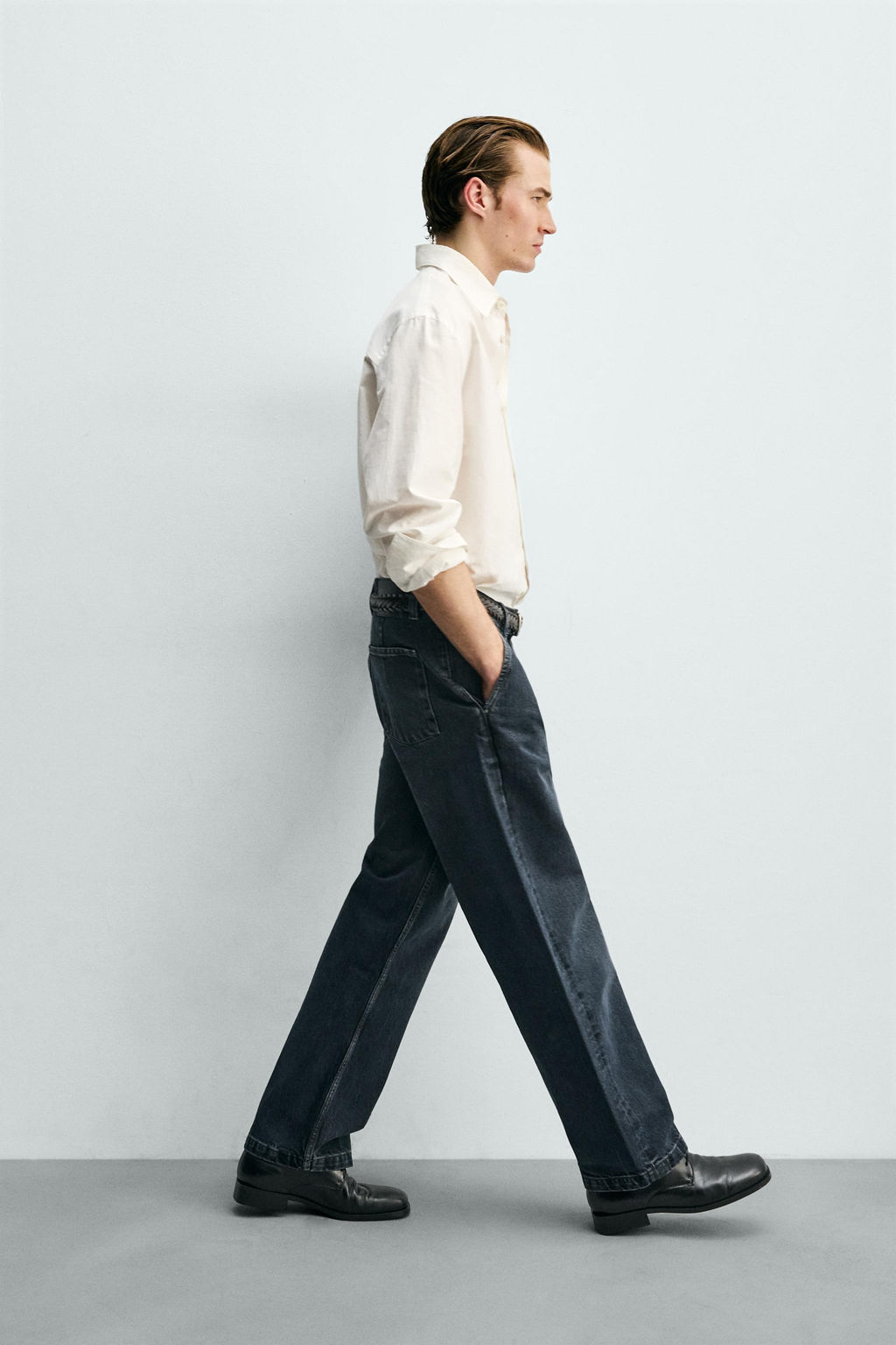 DENIM CHINO TROUSERS - Zara фото 16