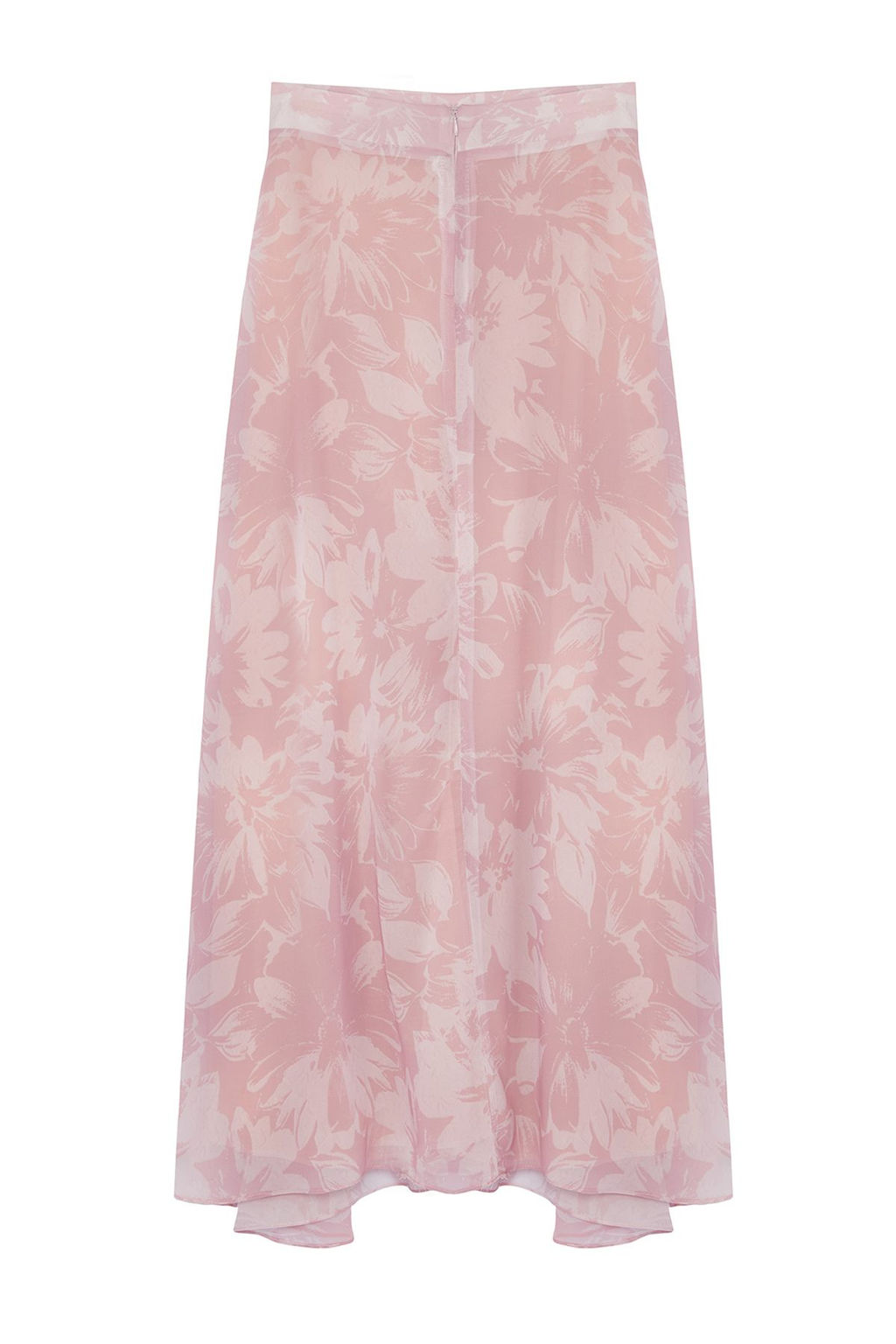 TRENDYOLMILLA Ac?k Pembe A-line Kal?p Klos Astarl? Sifon Kumas Maxi Boy Dokuma Etek TWOSS24ET00224  фото 7