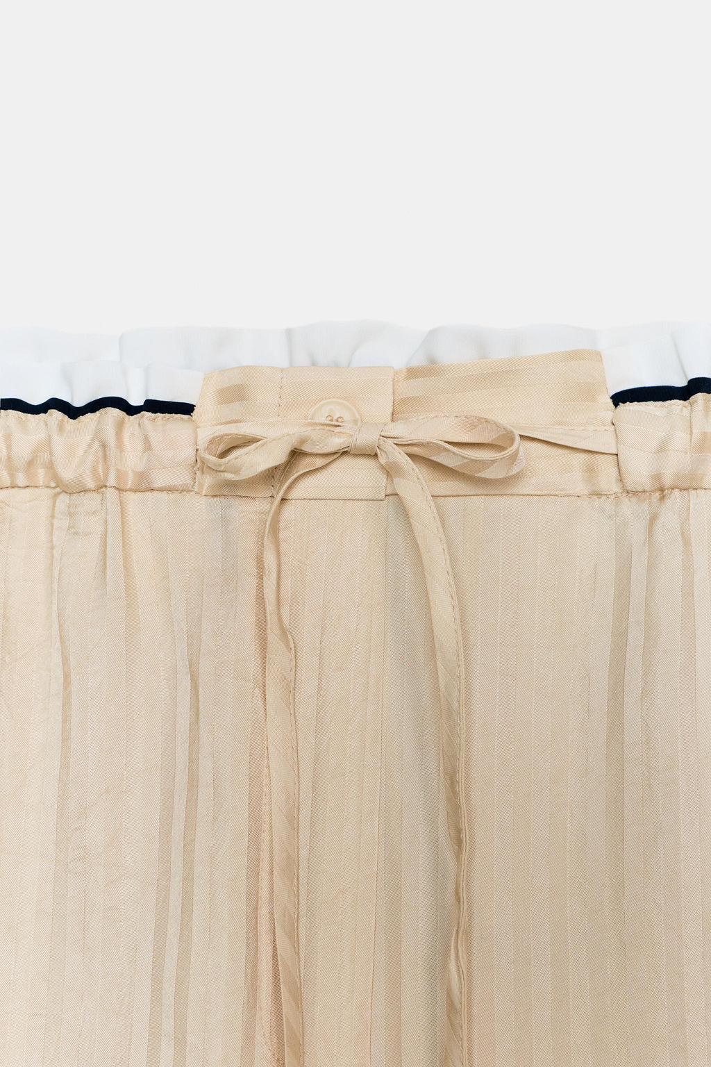 PANTAL?N PIJAMERO JACQUARD ZW COLLECTION / Crudo - Zara фото 7