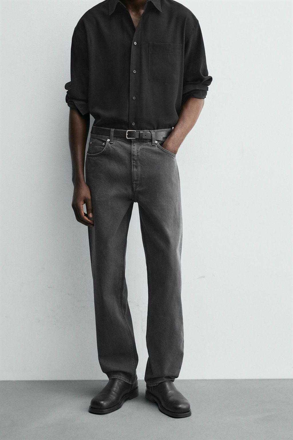 RELAXED STRAIGHT-LEG JEANS - Zara фото 2