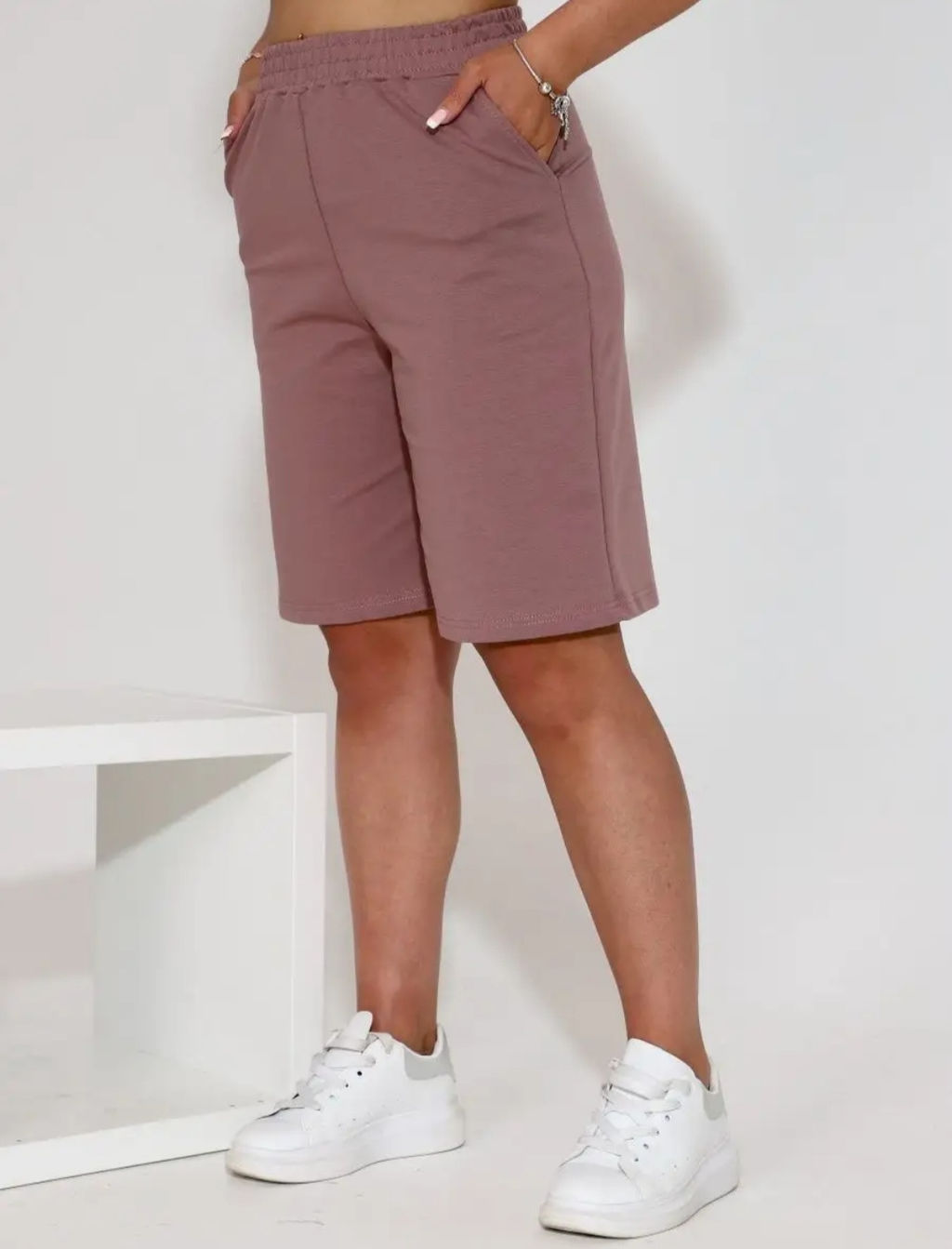 Бермуды трикотажные Латте (М-893) - Лиза фото 6