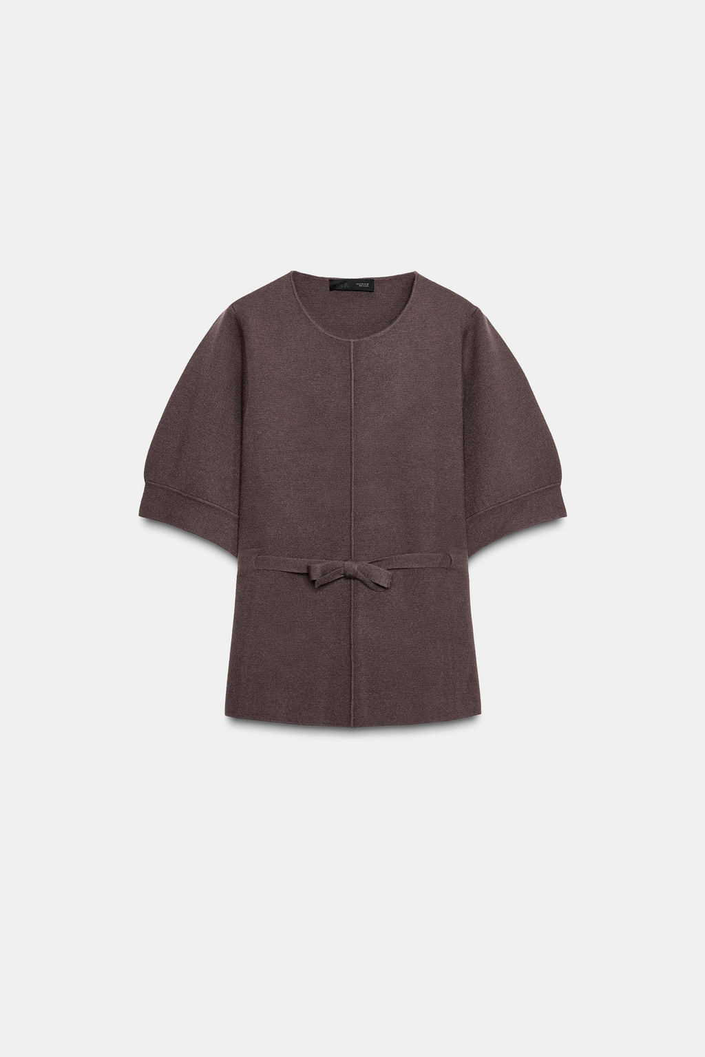 KNIT SWEATER WITH BALLOON SLEEVES - Zara фото 5