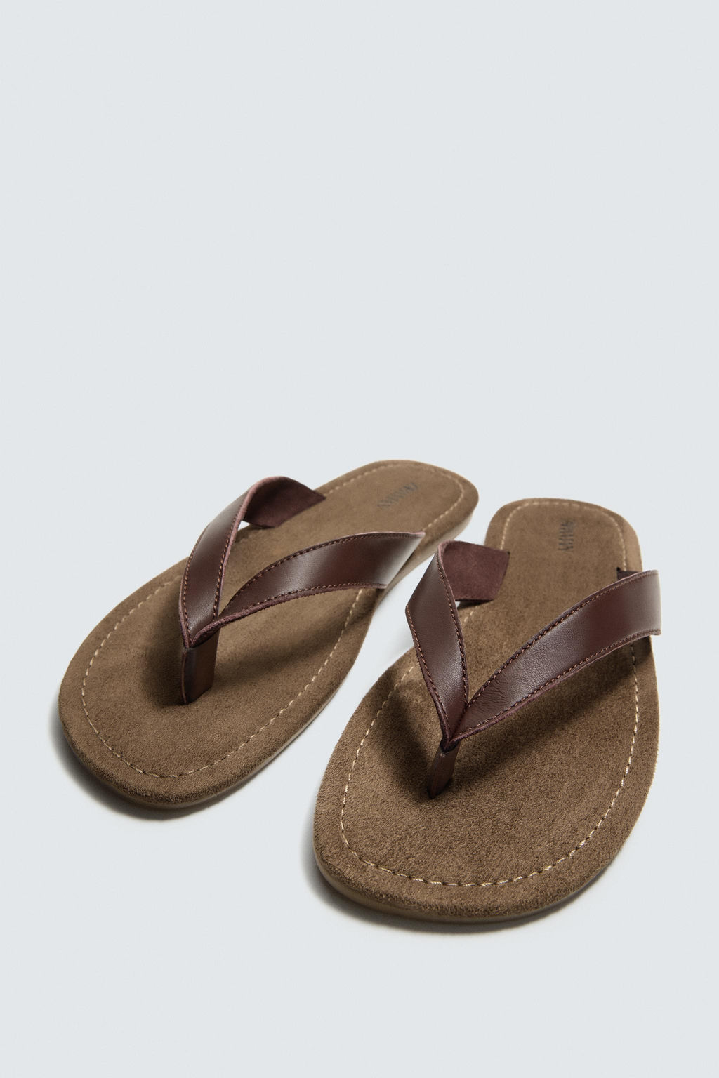 SANDALIA TIRAS PIEL / Marr?n - Zara фото 2