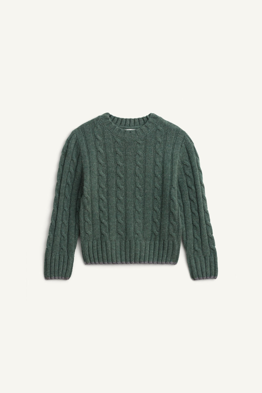 CABLE-KNIT JUMPER 100% WOOL LIMITED EDITION