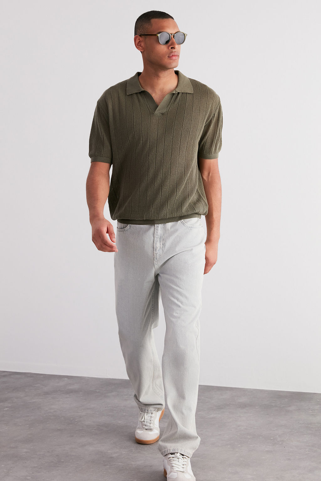 TRENDYOL MAN Limited Edition Kahverengi Regular Fit Pamuklu K?sa Kol Polo Yaka Triko Tshirt TMNSS23PO00024 - Trendyolmilla фото 17