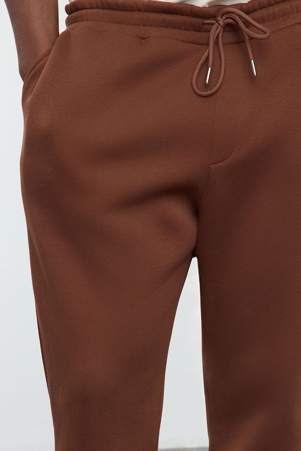 TRENDYOL MAN Siyah Buyuk Beden Regular/Normal Kesim Lastik Paca Jogger Polarl? Esofman Alt? TMNAW24AJ00002 - Trendyolmilla фото 4
