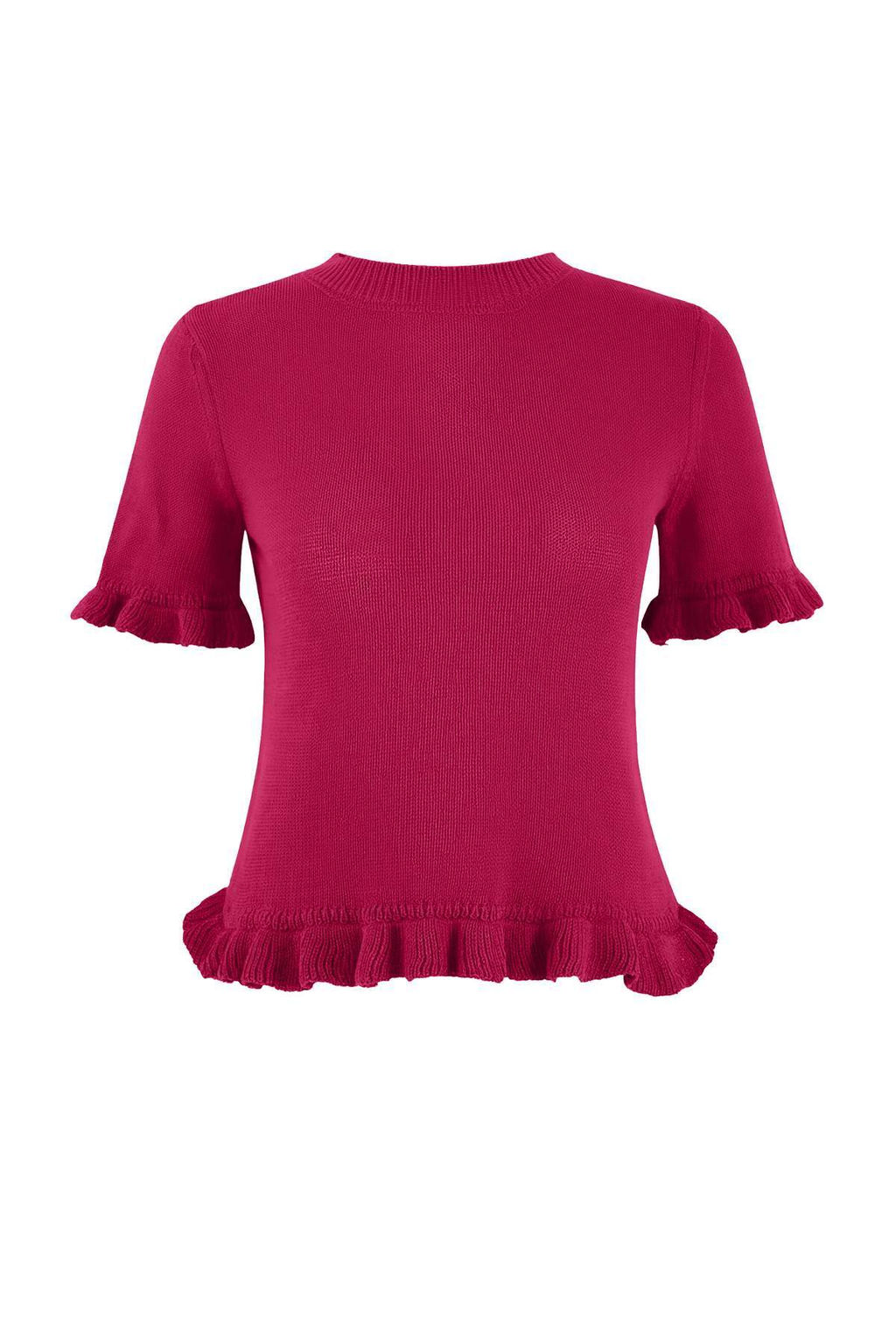 Fusya F?rf?r Detayl? Bisiklet Yaka Triko Bluz TWOSS26BZ00135