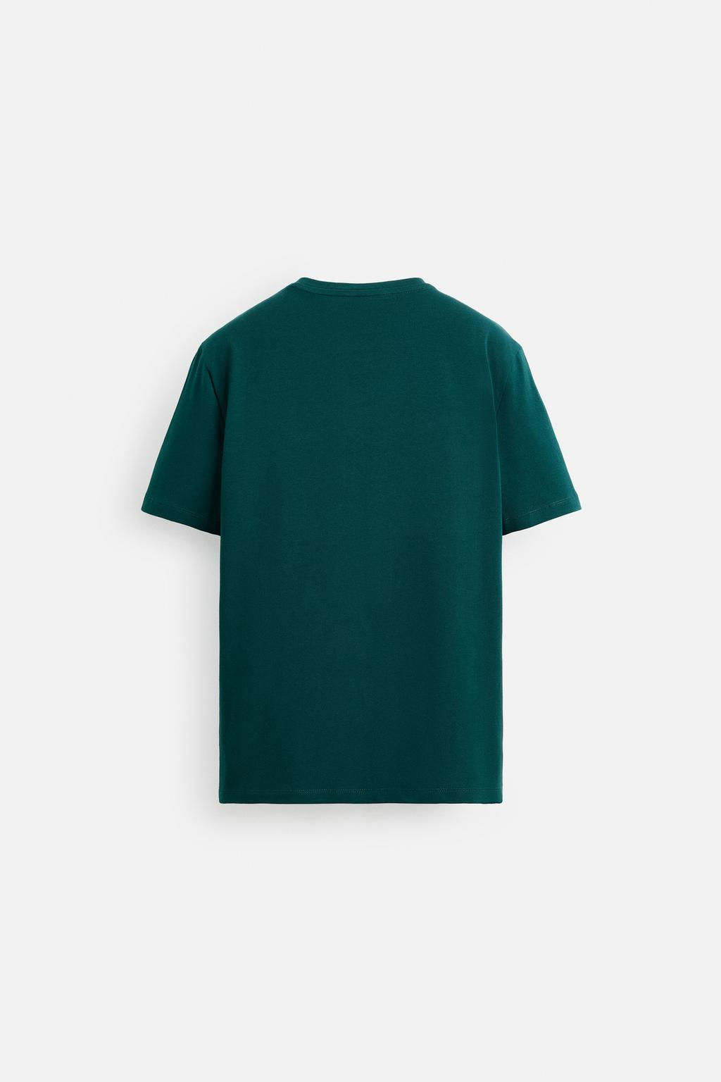 BASIC SLIM FIT T-SHIRT - Zara фото 63