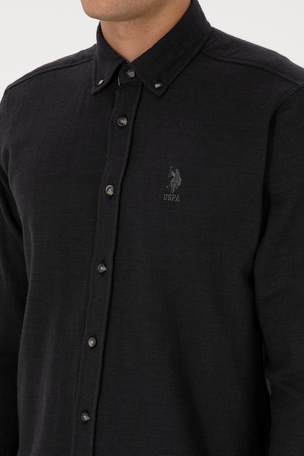 Erkek Siyah Uzun Kollu G_mlek - U.s. polo assn фото 7