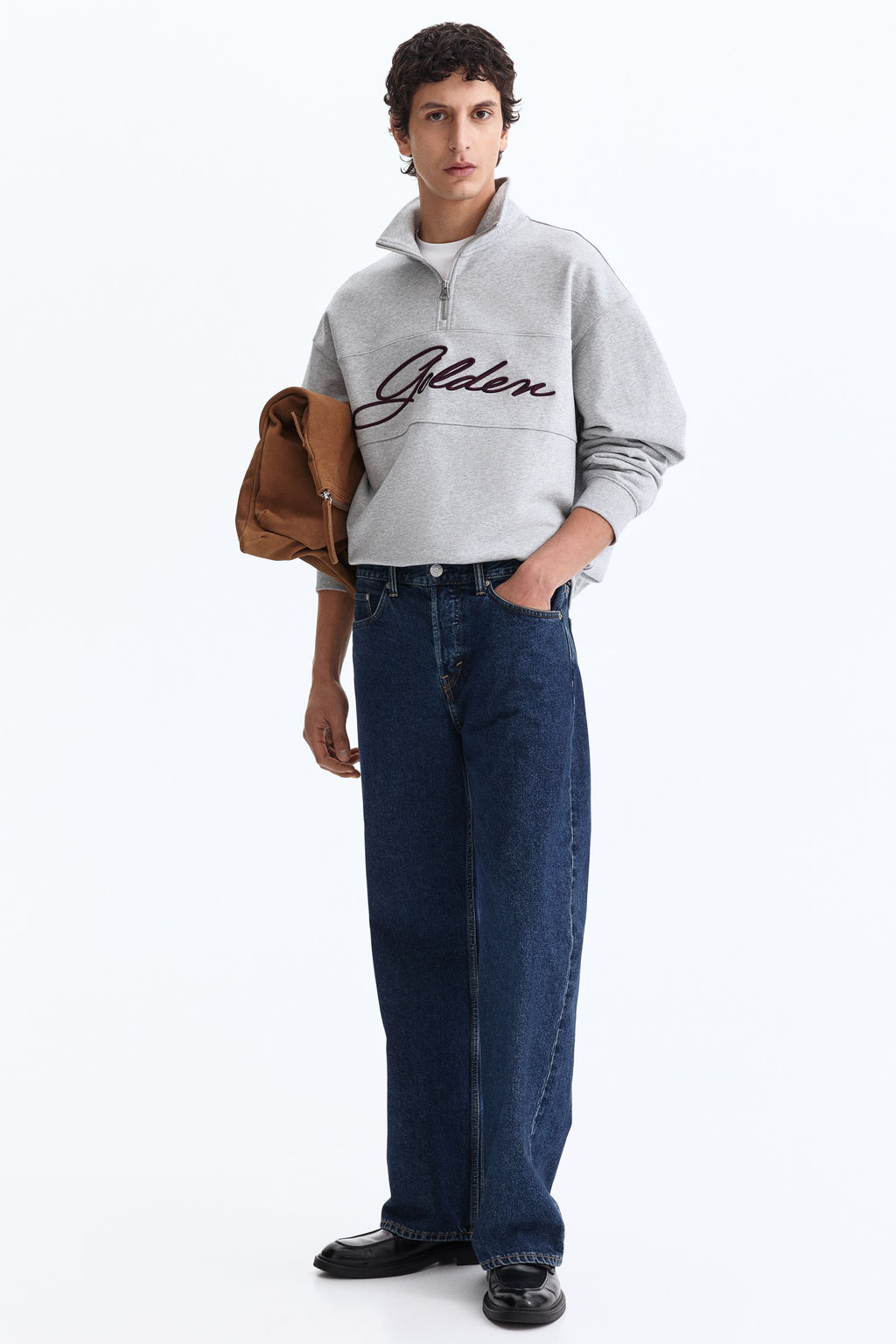 Sudadera con media cremallera Relaxed Fit - H&m фото 5
