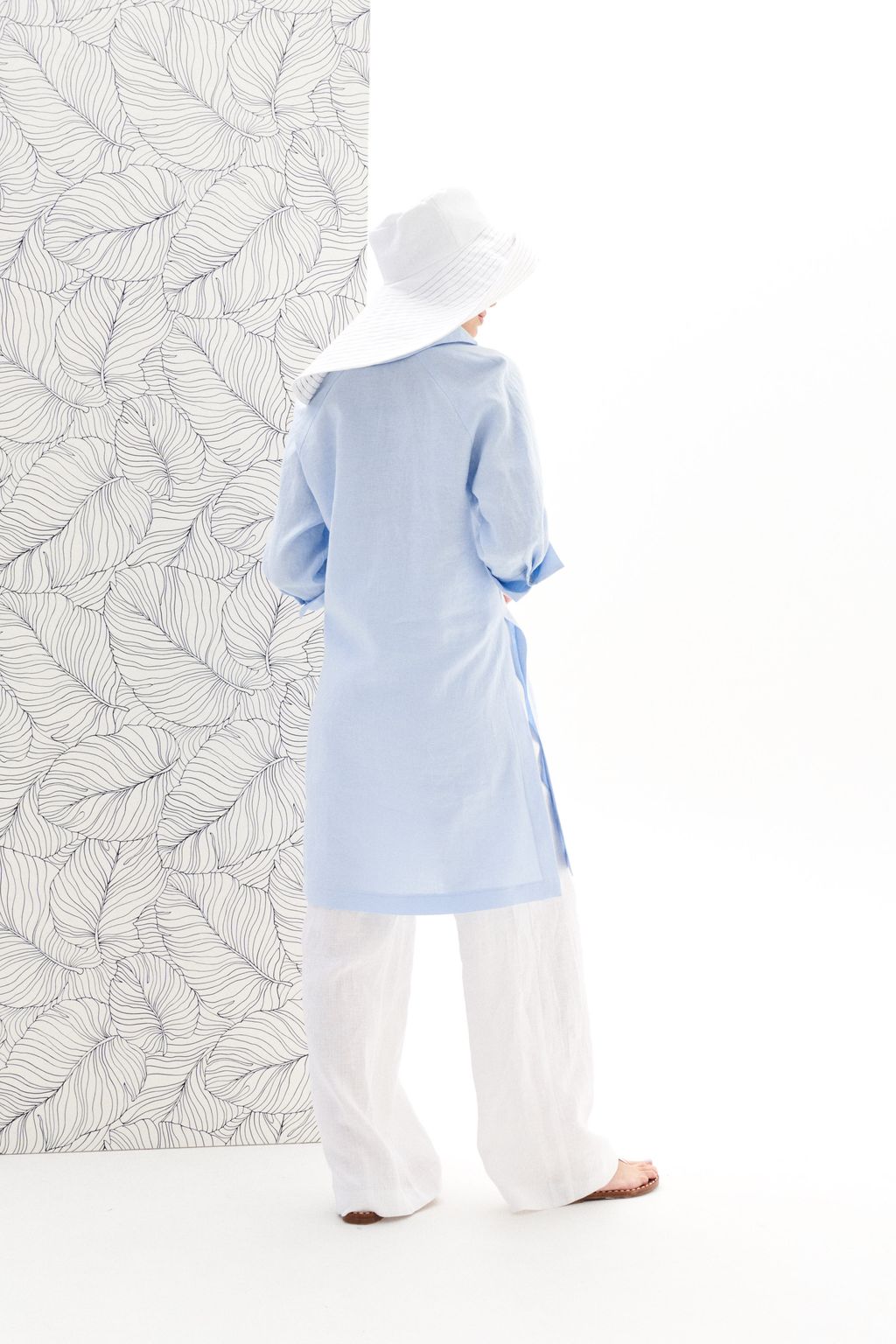 Платье-туника изо льна с вискозой - Elletto фото 6