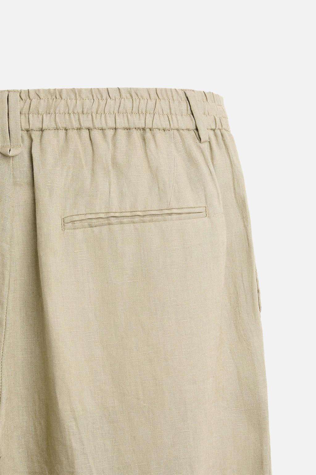 ZARA %100 KETEN PANTOLON  фото 21