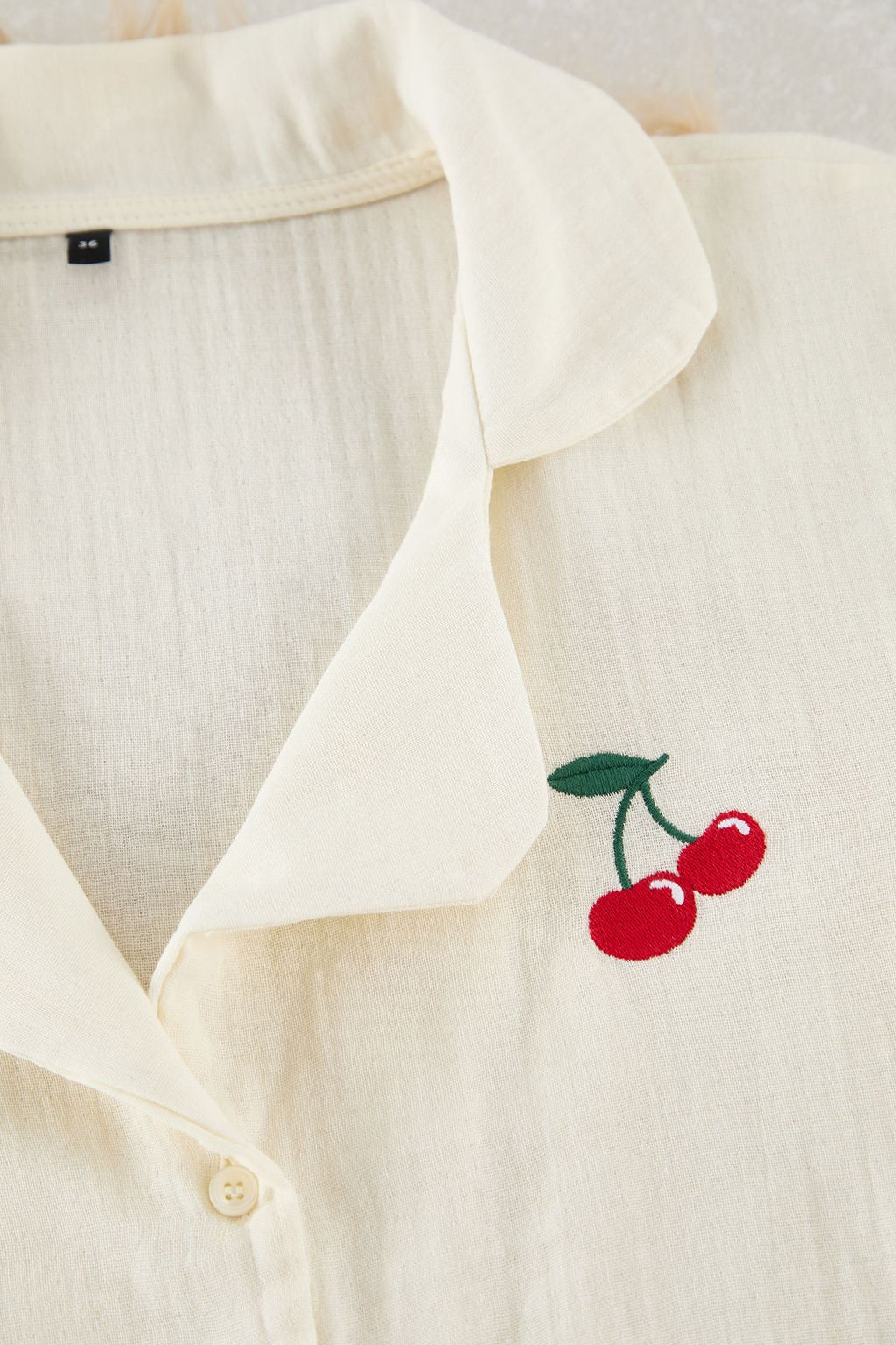 Trendyolmilla Lila %100 Pamuklu Papatya Nak?sl? Muslin Sortlu Dokuma Pijama Tak?m? THMSS25PT00032  фото 7