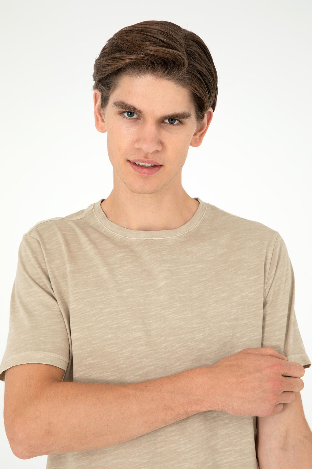 Мужская базовая футболка светло-хаки - U.s. polo assn фото 2