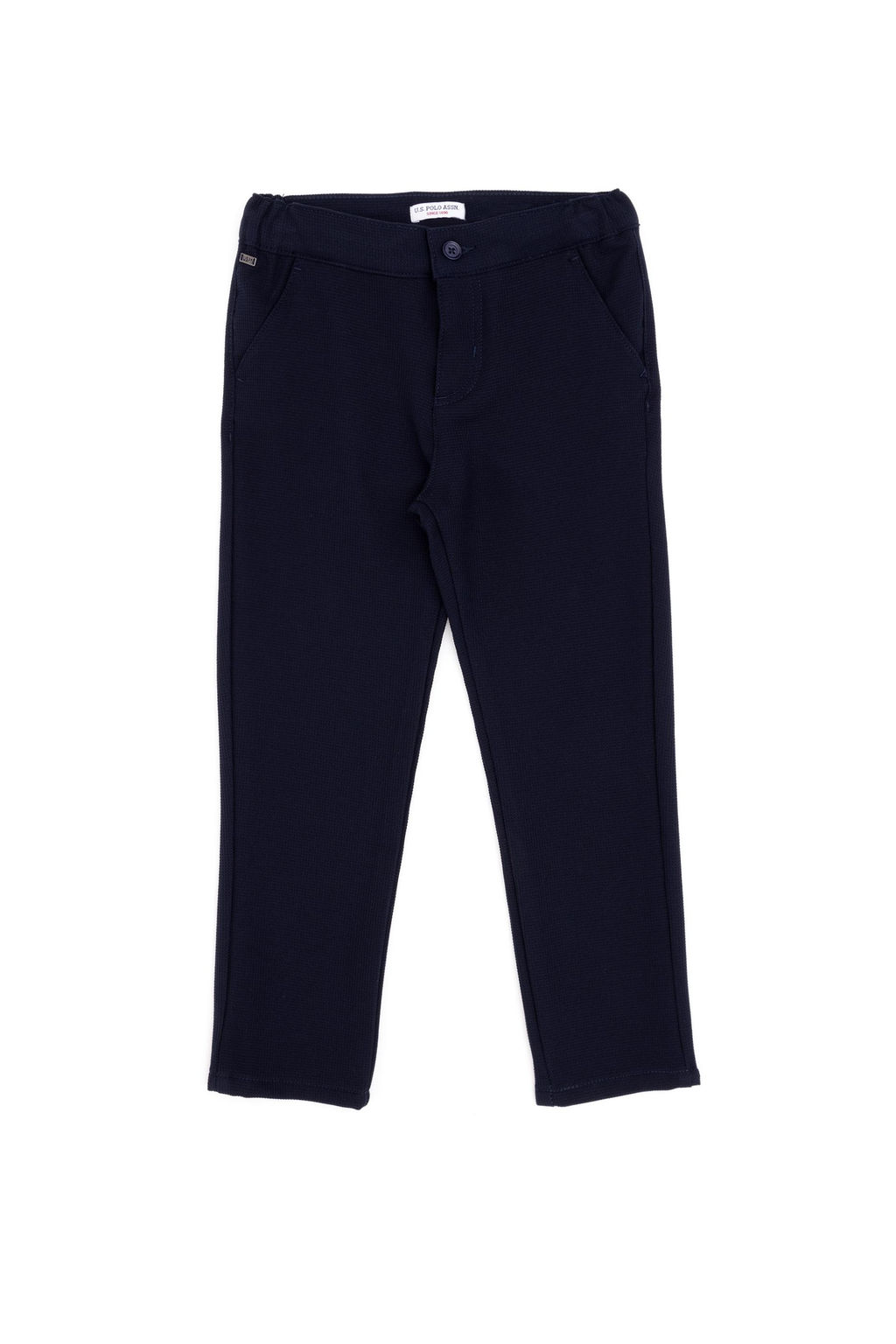 Темно-синие брюки из плотной ткани для мальчика Неожиданная скидка в корзине - U.s. polo assn фото 2