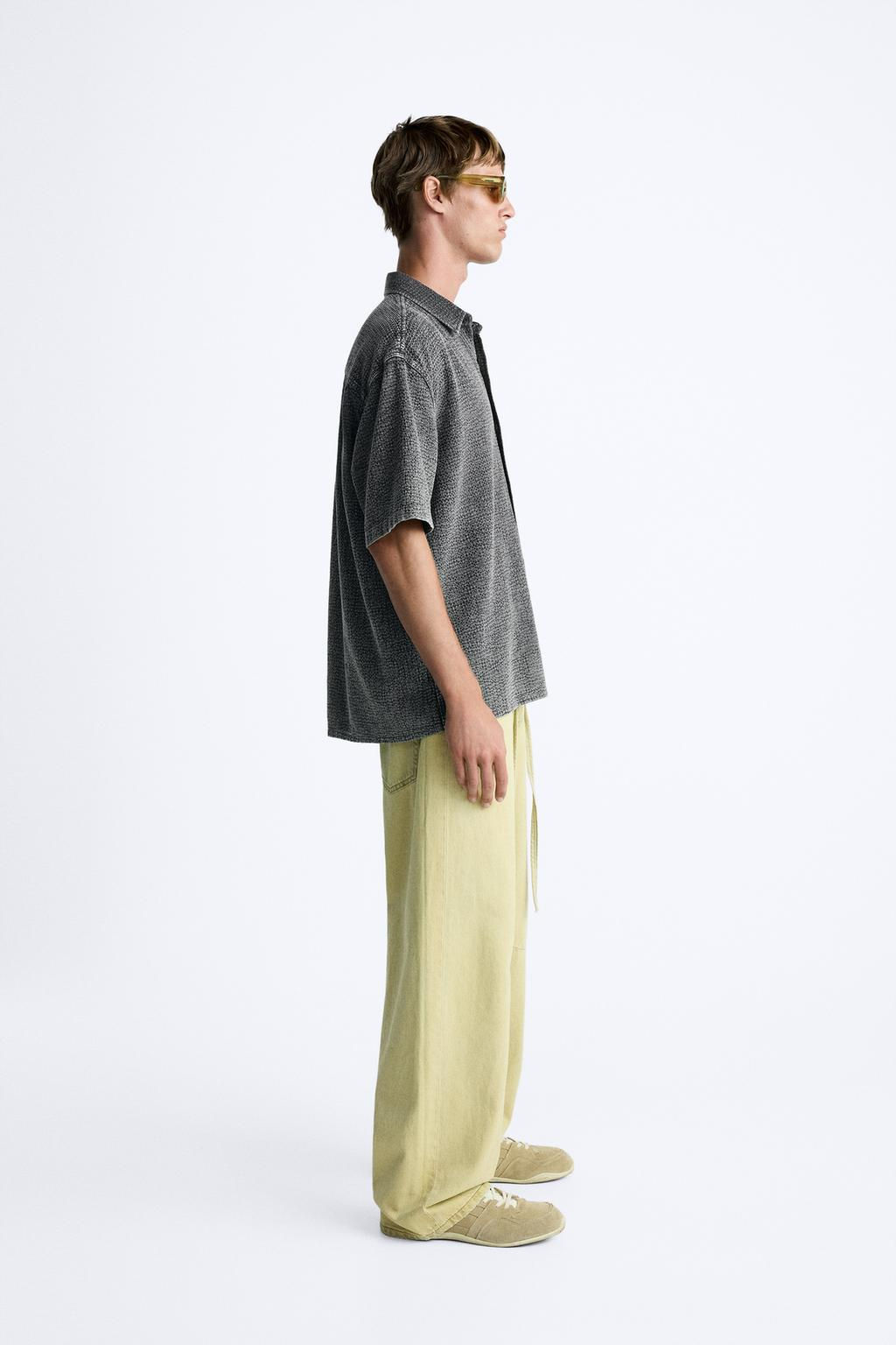 SOLUK EFEKTLI DOKULU GOMLEK - Zara фото 12