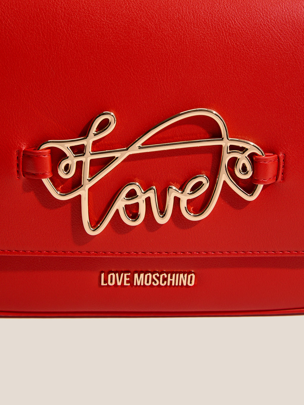 Женская сумка с ручкой LOVE MOSCHINO SCRIPT Артикул 4460036, рубиновый  фото 2