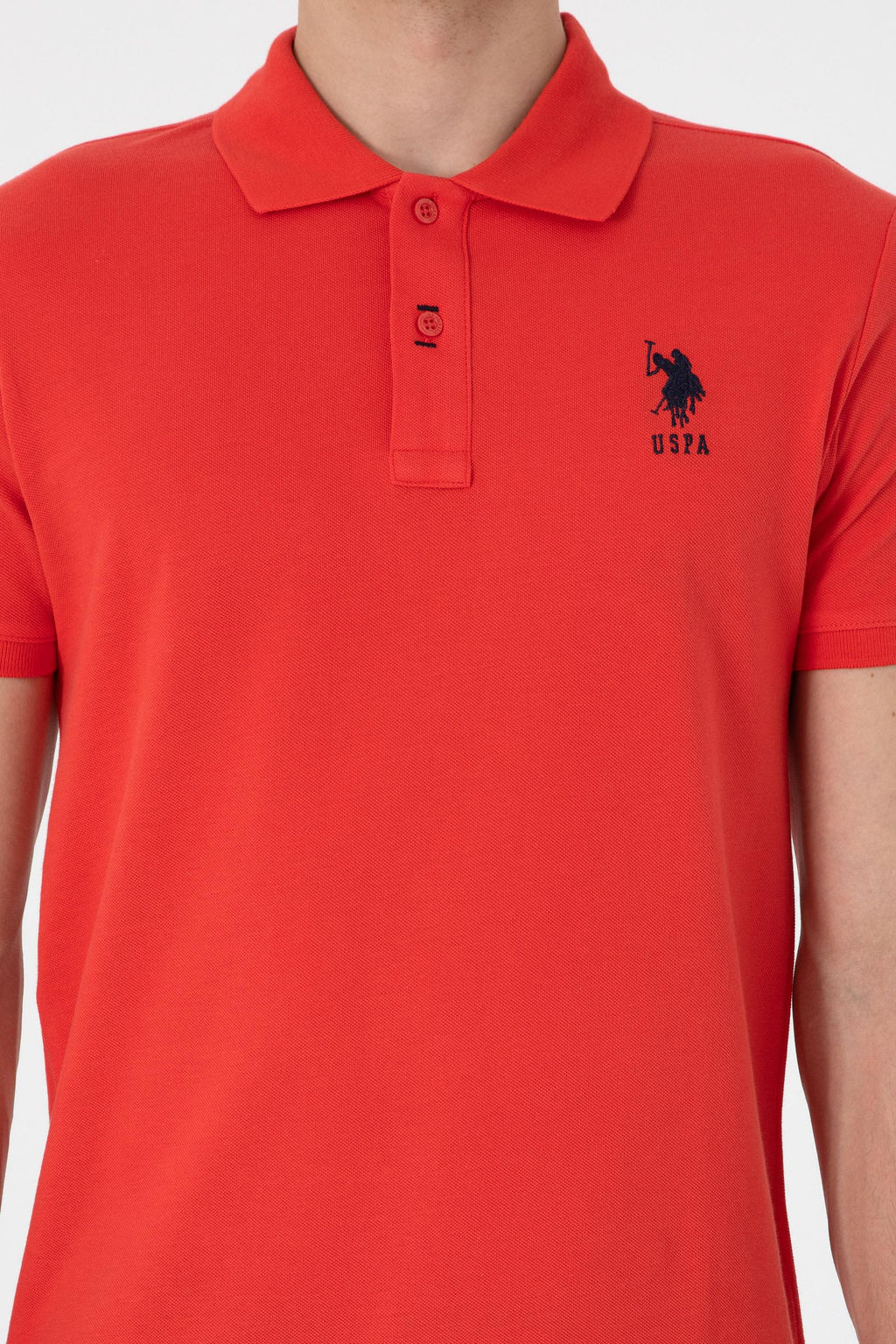 Erkek Slim Fit Polo Yaka K_rm_z_ Basic Ti__rt Sepette S_rpriz _ndirim - U.s. polo assn фото 6