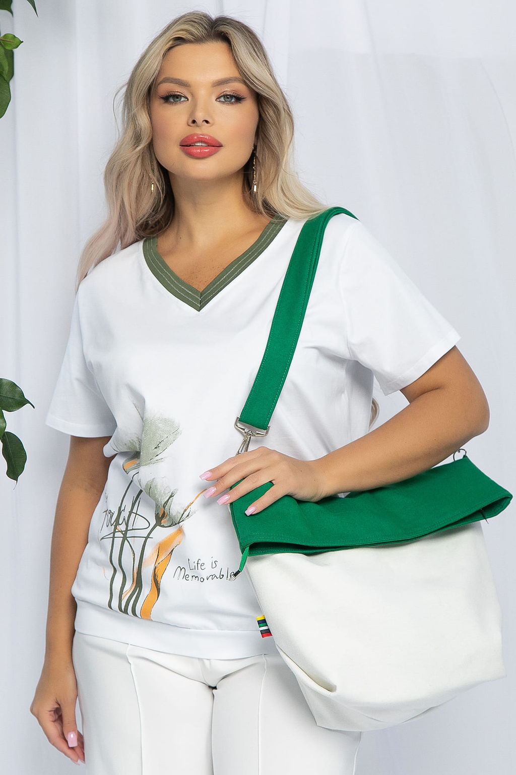 Сумка Торба (молочно-зеленая) СТ3