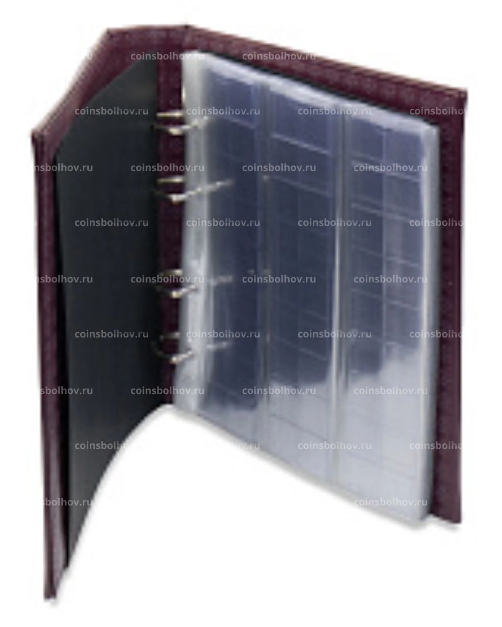 Альбом для монет с 10 листами формат Optima Красный Классический дизайн LEUCHTTURM 321474