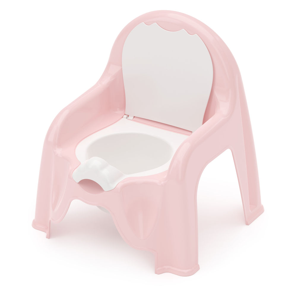 Горшок-стульчик розовый М1528