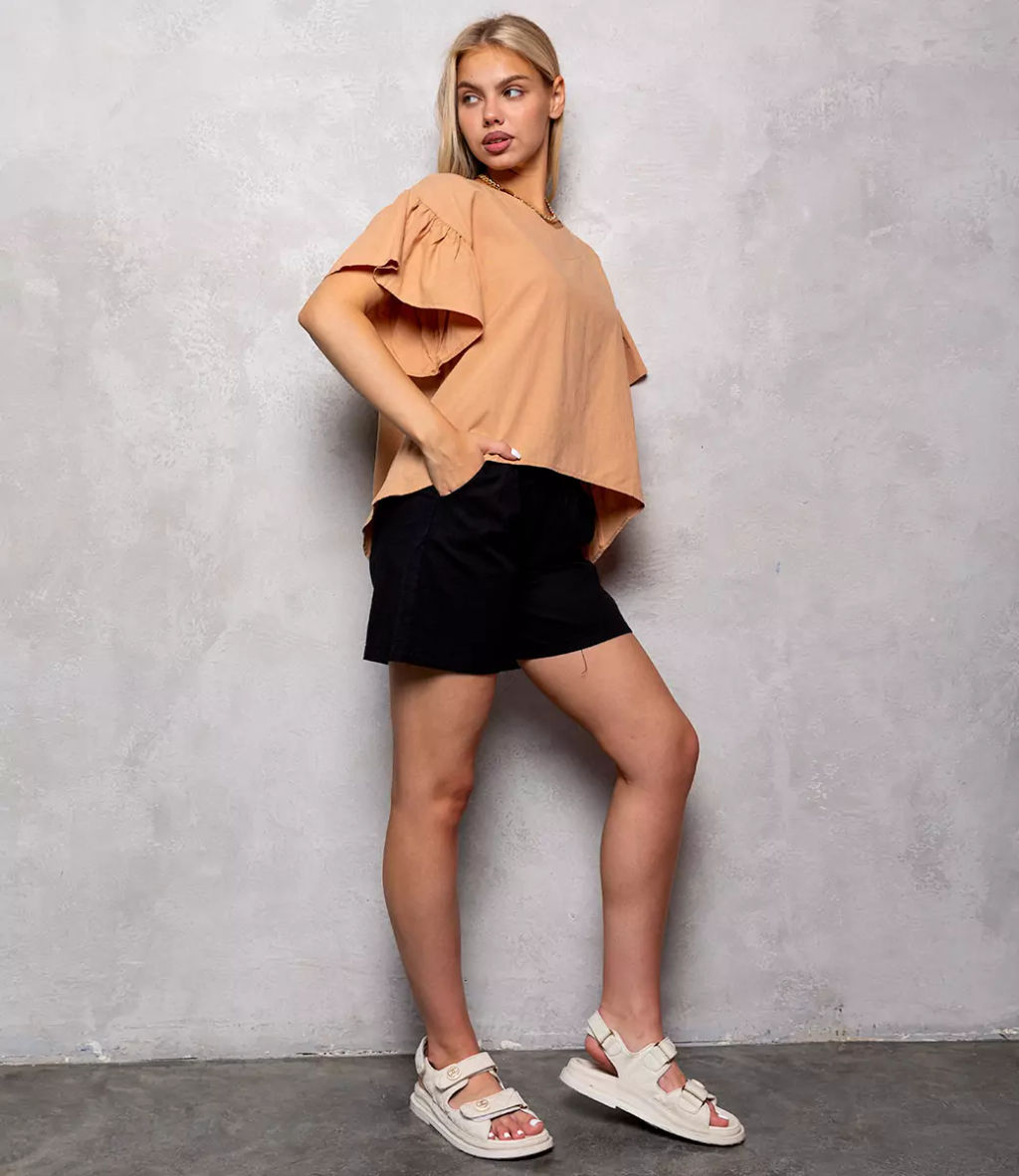 Блуза #КТ2275 (1), карамель - Dommod фото 3