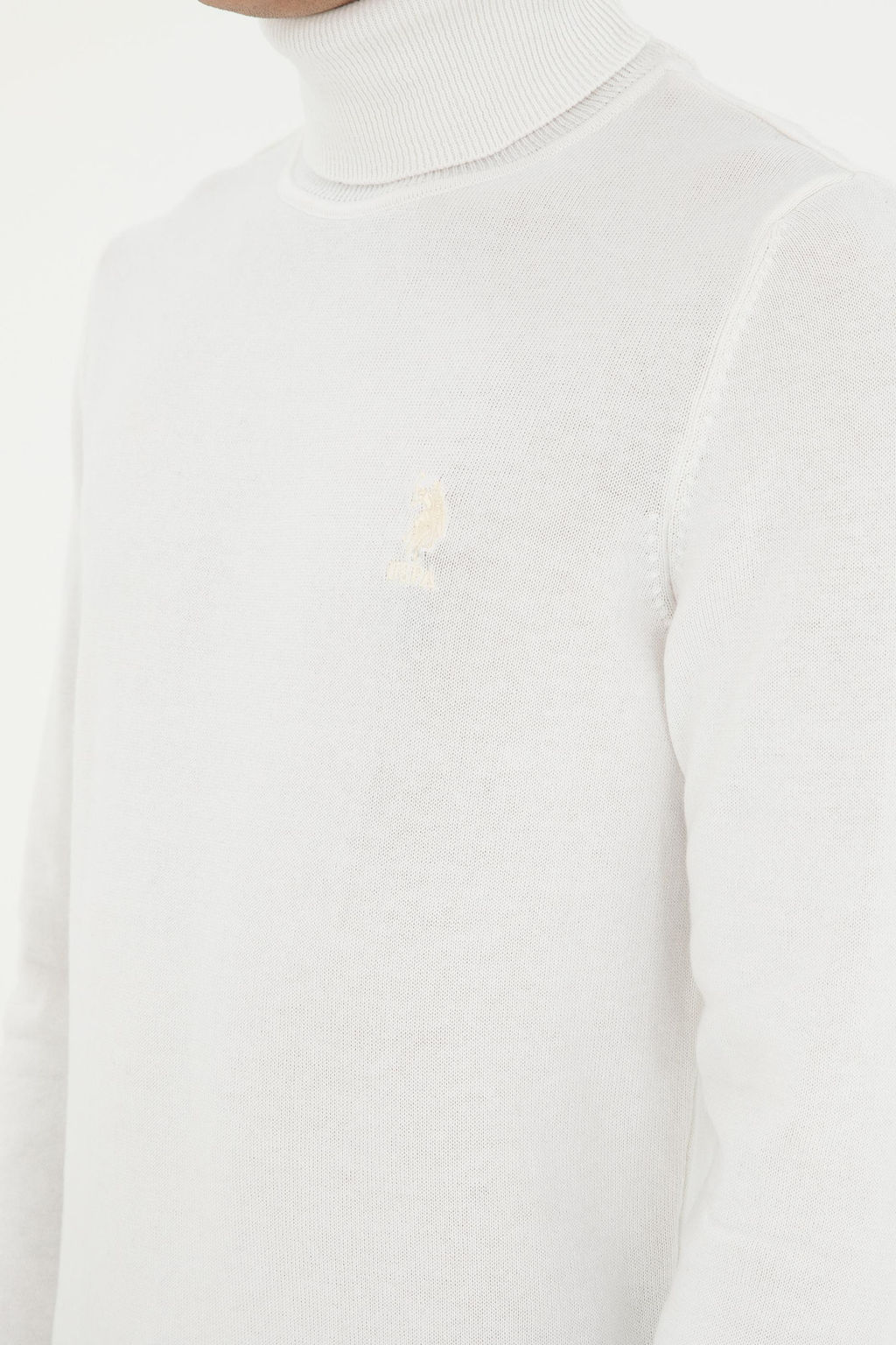 Мужской белый базовый свитер Неожиданная скидка в корзине - U.s. polo assn фото 7