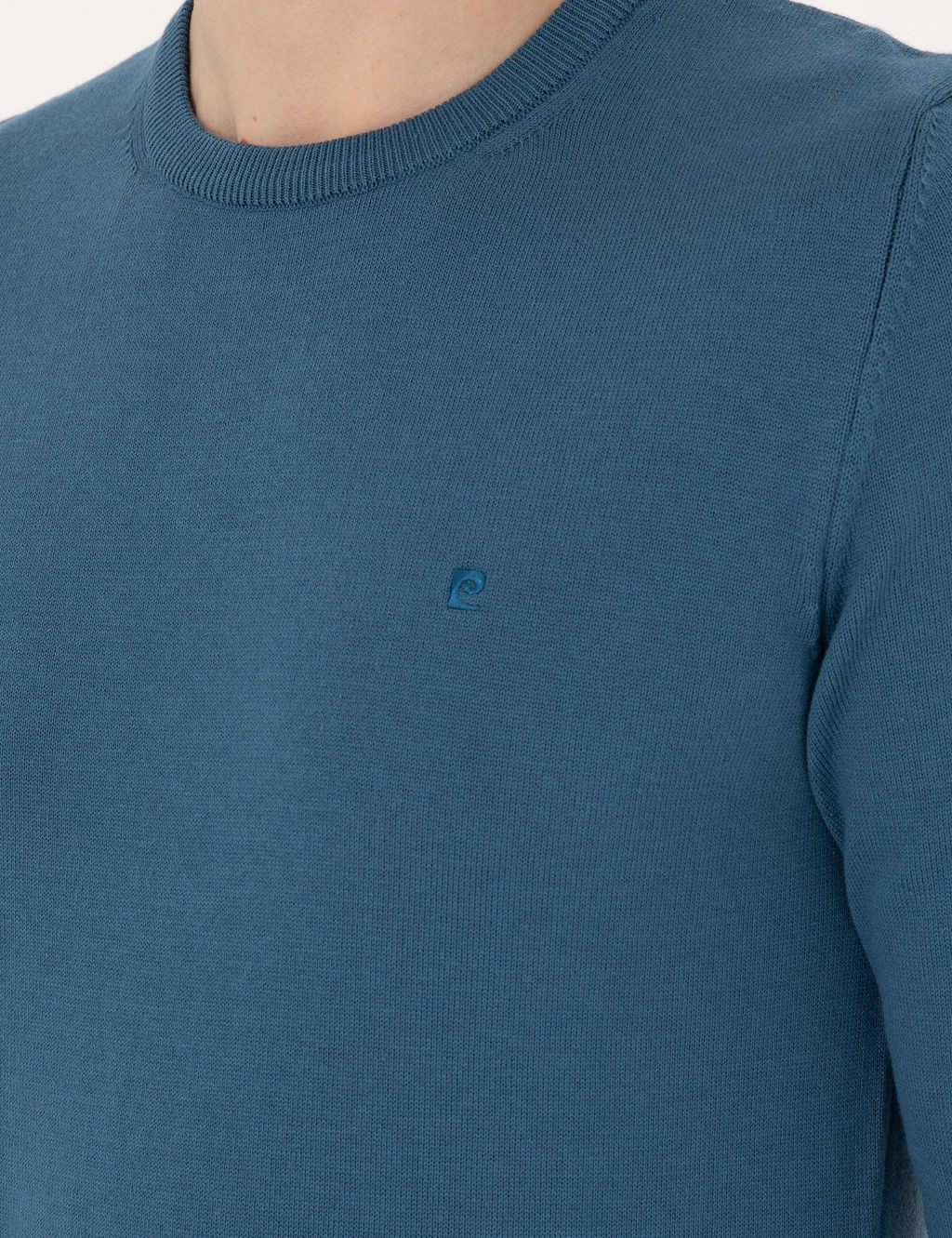 Kobalt Slim Fit Bisiklet Yaka Basic Triko Kazak - Pierre cardin фото 7