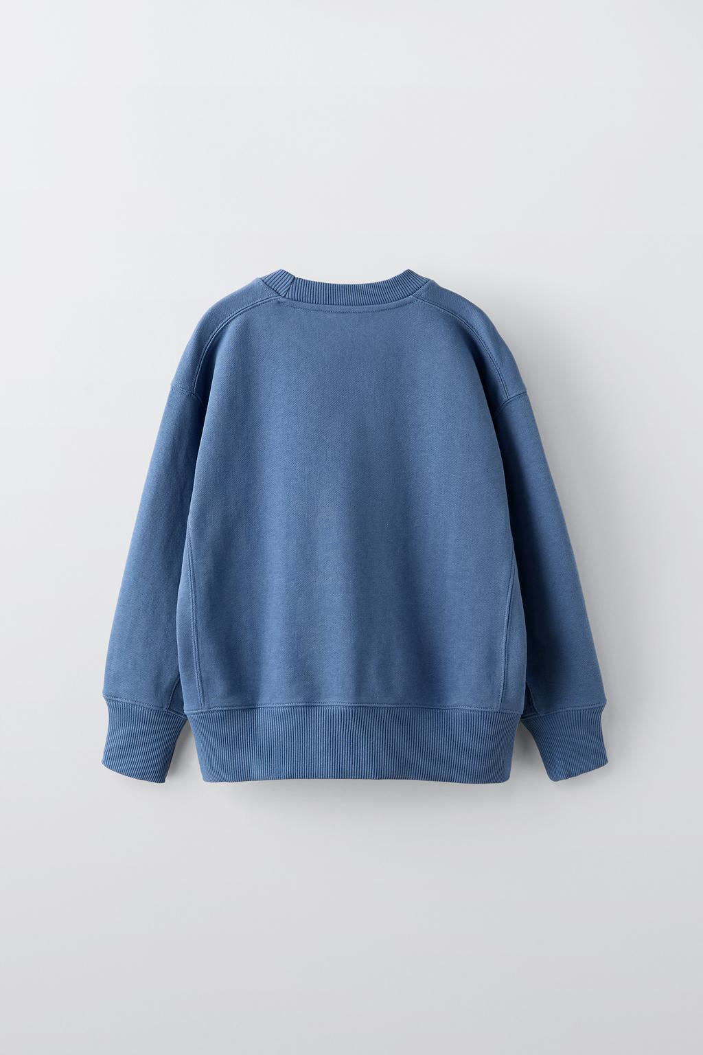 SWEATSHIRT WITH EMBROIDERED PATCH - Zara фото 9
