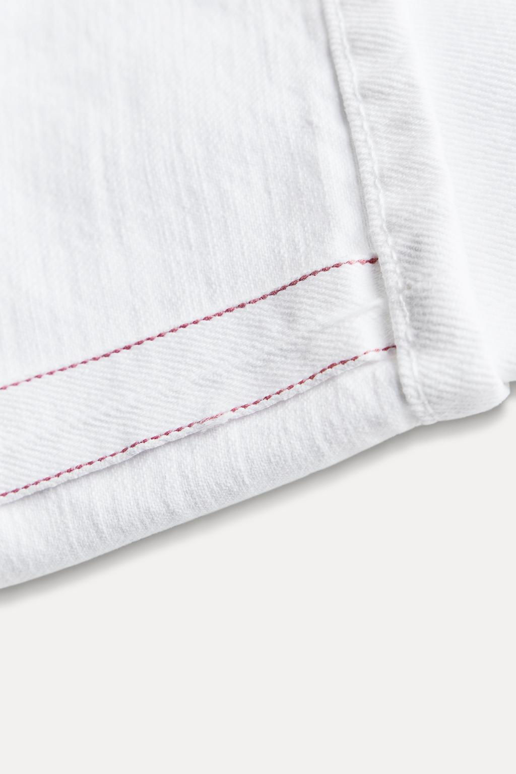 Z1975 SELVEDGE LOOSE WIDE-LEG MID-WAIST JEANS - Zara фото 7