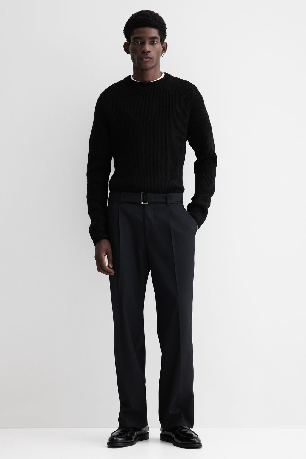 Pantal?n con cintur?n Relaxed Fit - H&m фото 2