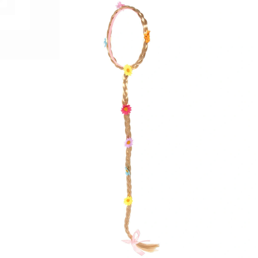 Цена за 2 шт. Ободок карнавальный с косичкой "Цветочный рай"