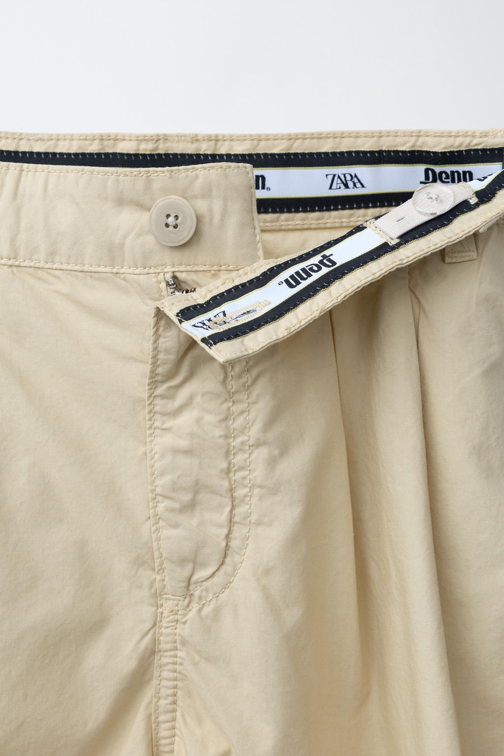 BERMUDA POPEL?N PINZAS PENN  / Beige claro - Zara фото 3
