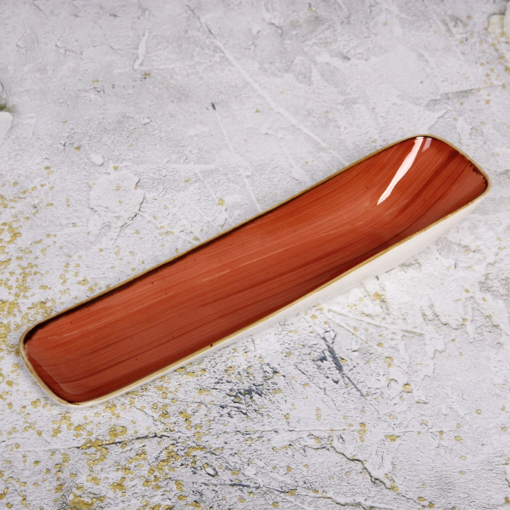Тарелка керамическая "Corsica orange" сервировочная 36*9,5*5,5см