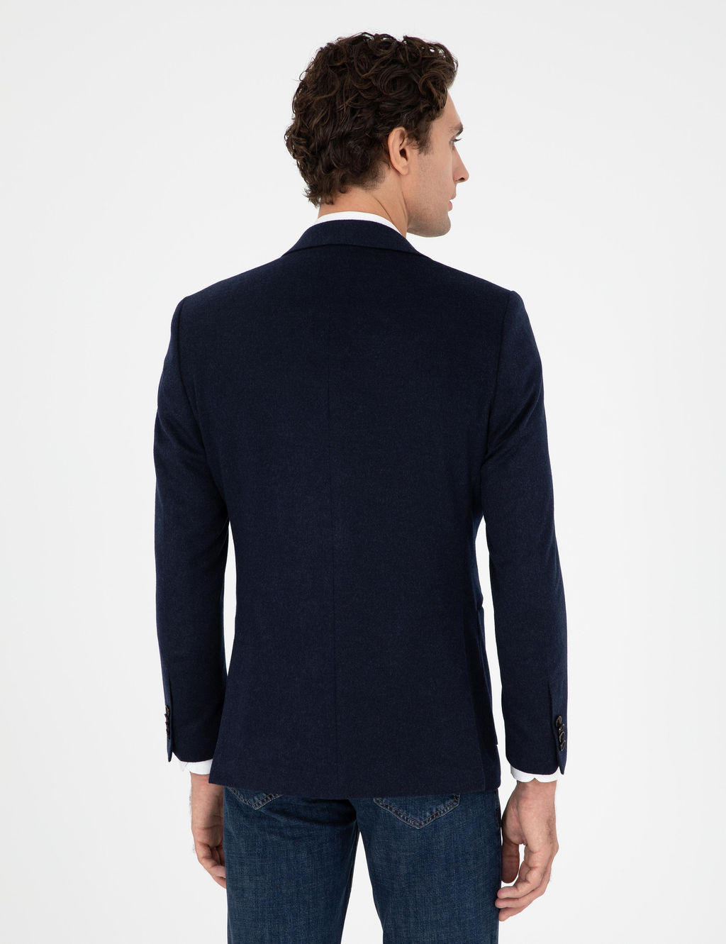 Кашемировая куртка узкого кроя темно-синего цвета - Cacharel фото 5