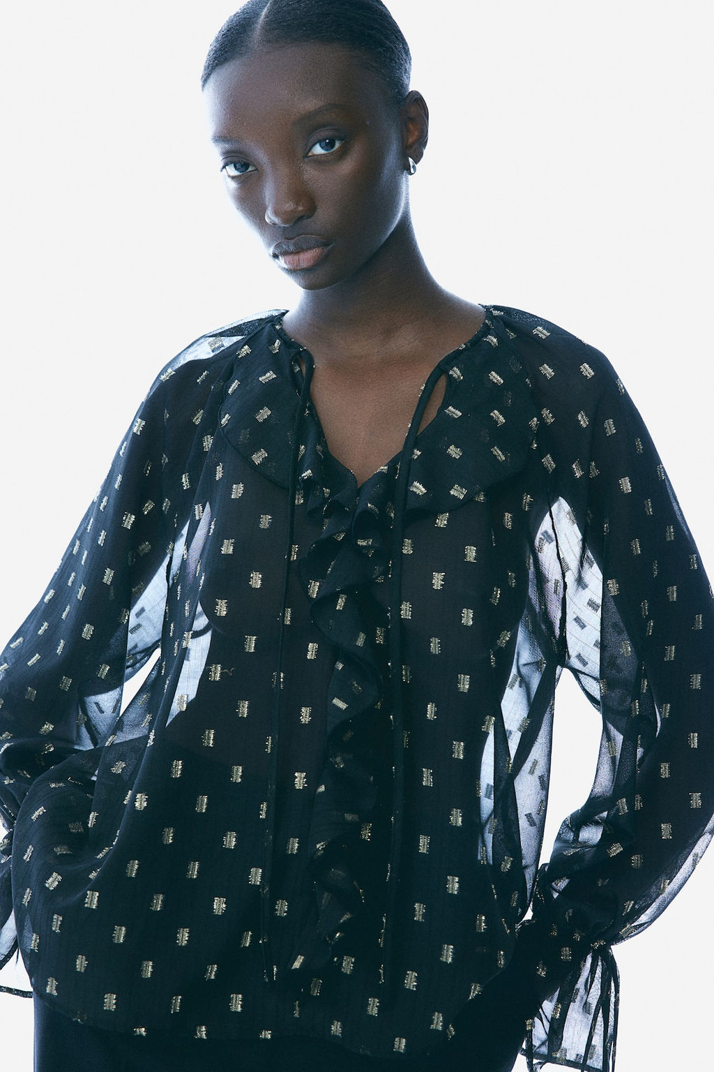 Blusa brillante de plumeti - H&m фото 2