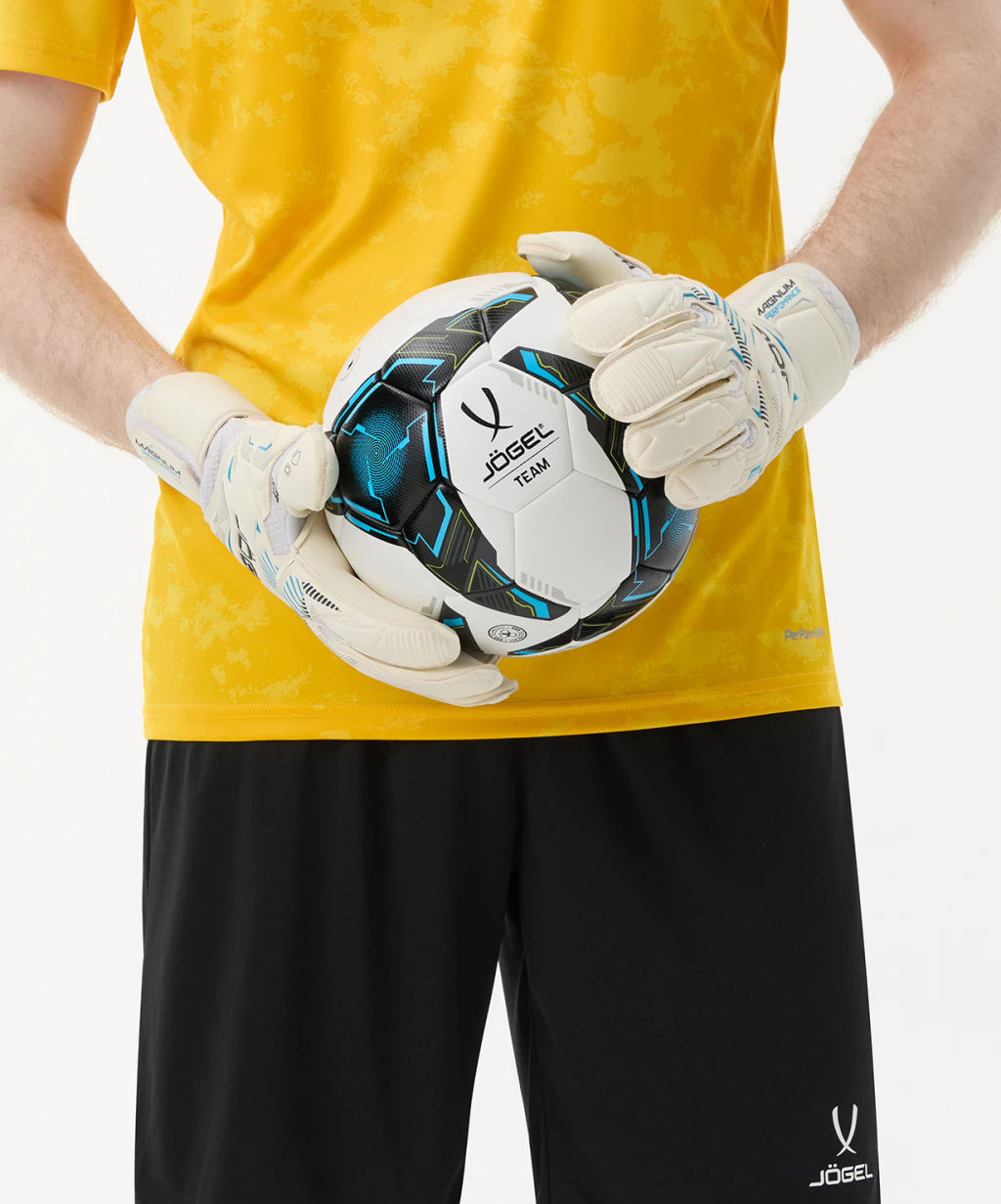 Перчатки вратарские JOGEL MAGNUM Perfomance EL4 Roll, белый  фото 10
