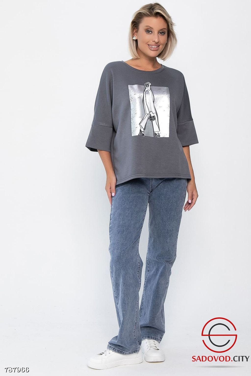 Женская блузка с принтом