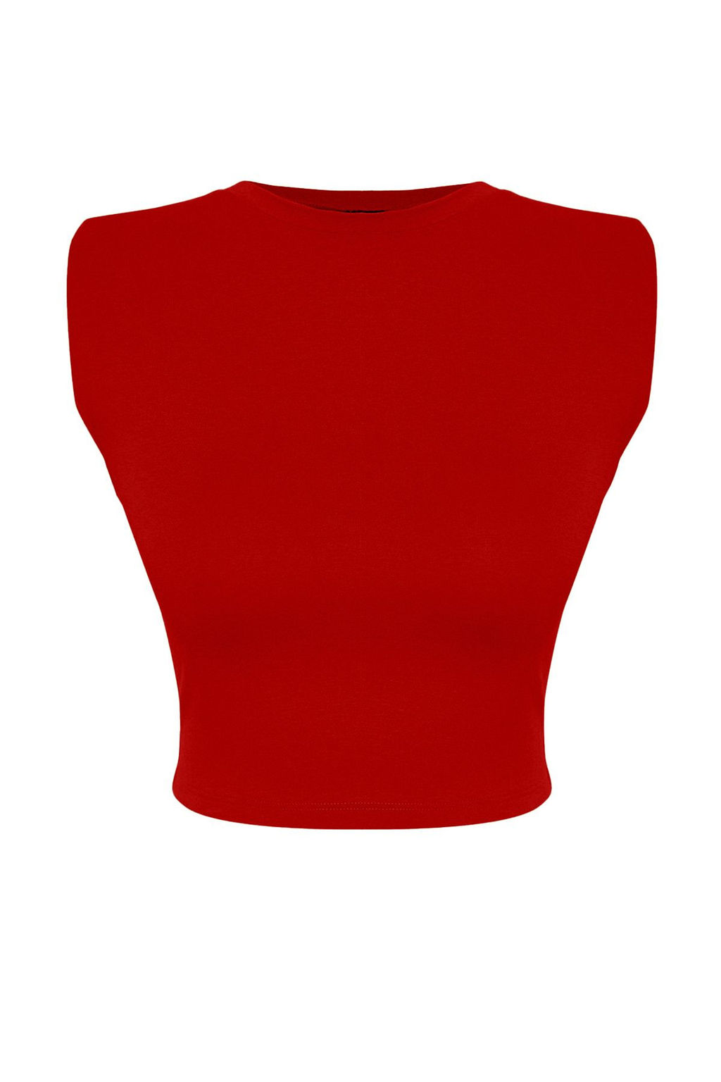 Trendyolmilla Siyah Vatkal? Fitted/Vucuda Oturan Bisiklet Yaka Crop Esnek Orme Bluz TWOSS23BZ00251  фото 5