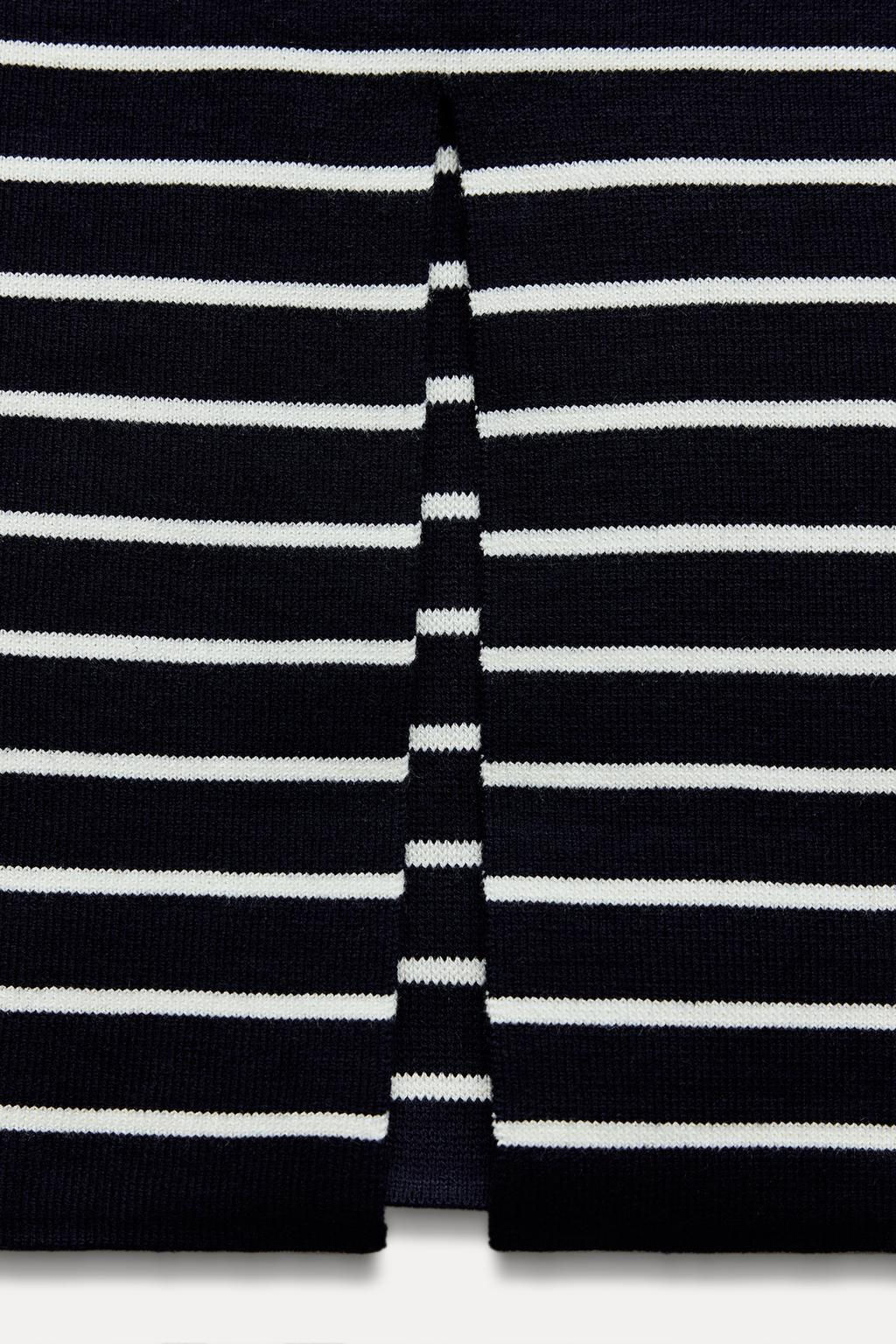 STRIPED KNIT PENCIL SKIRT - Zara фото 4