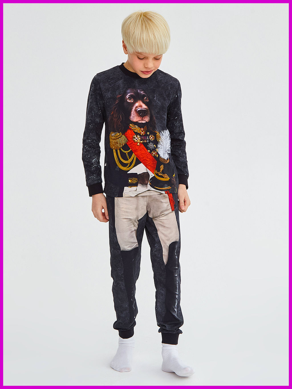 Пижама "Император",мокрый асфальт