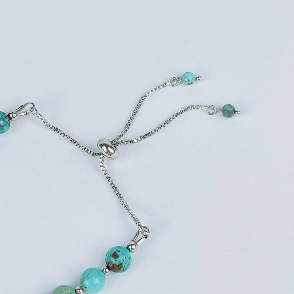 Браслет регулируемый из Бирюзы - Радуга самоцветов фото 4