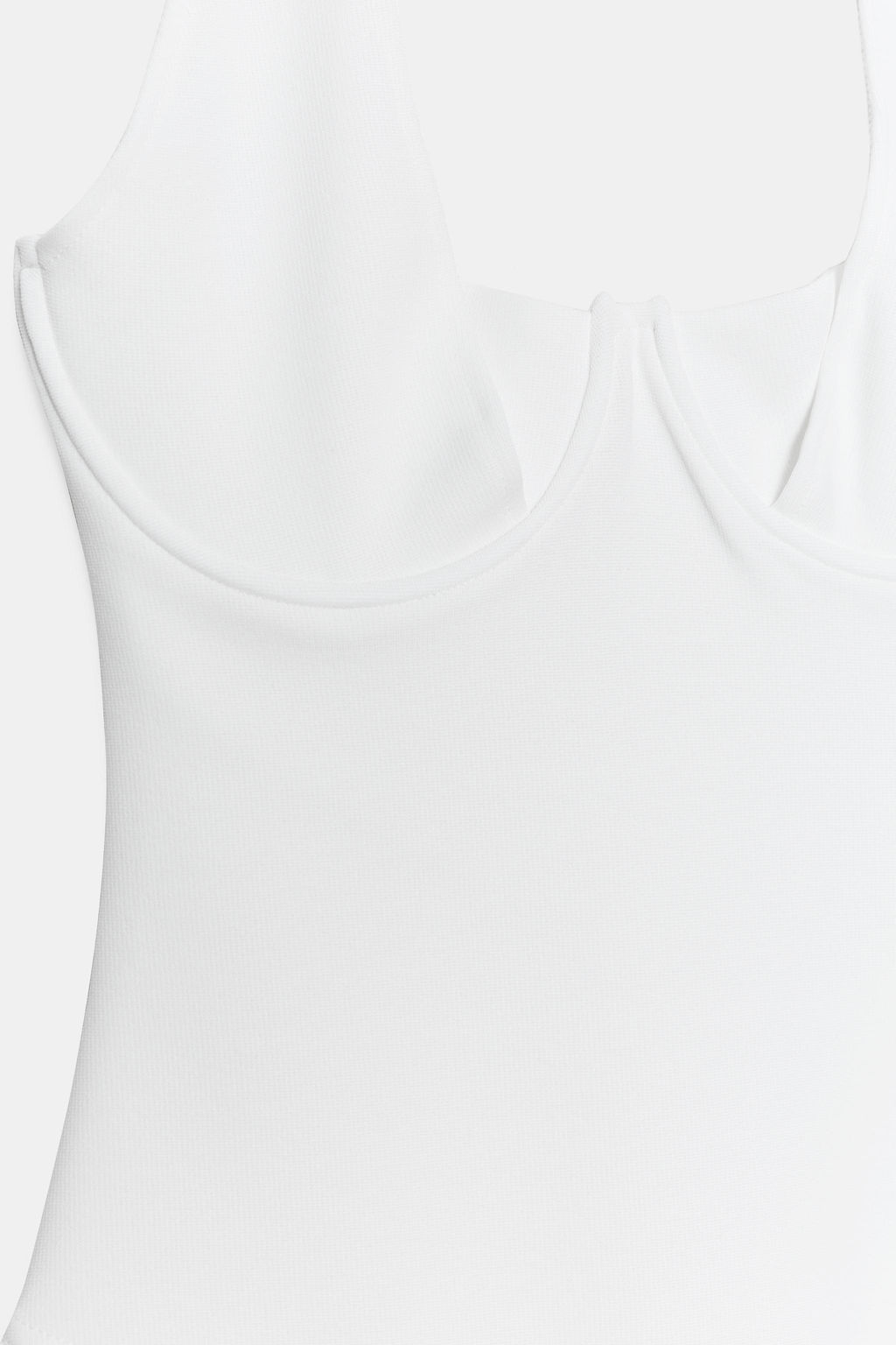 BODY HALTER PUNTO STRETCH / Blanco - Zara фото 7