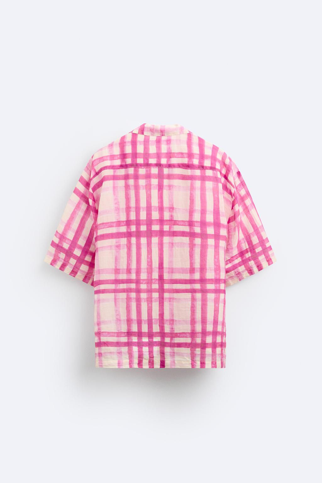 CHECK PRINT SHIRT - LIMITED EDITION - Zara фото 8