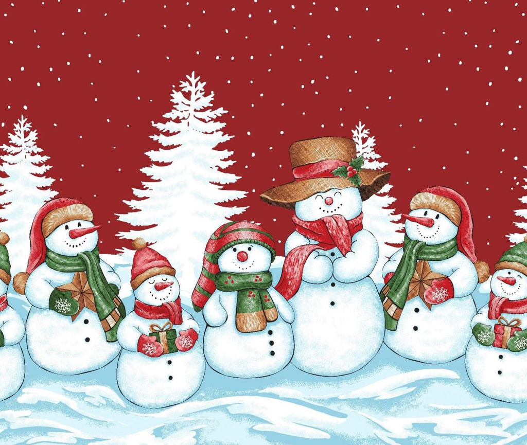 Дорожка для сервировки 50*150 см, хлопок 100% (Снеговики ) - Ивановотекстиль фото 2