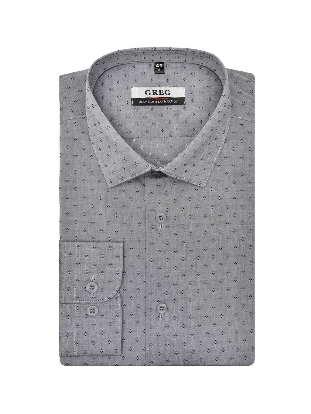 Сорочка мужская длинный рукав GREG 223/211/6186
