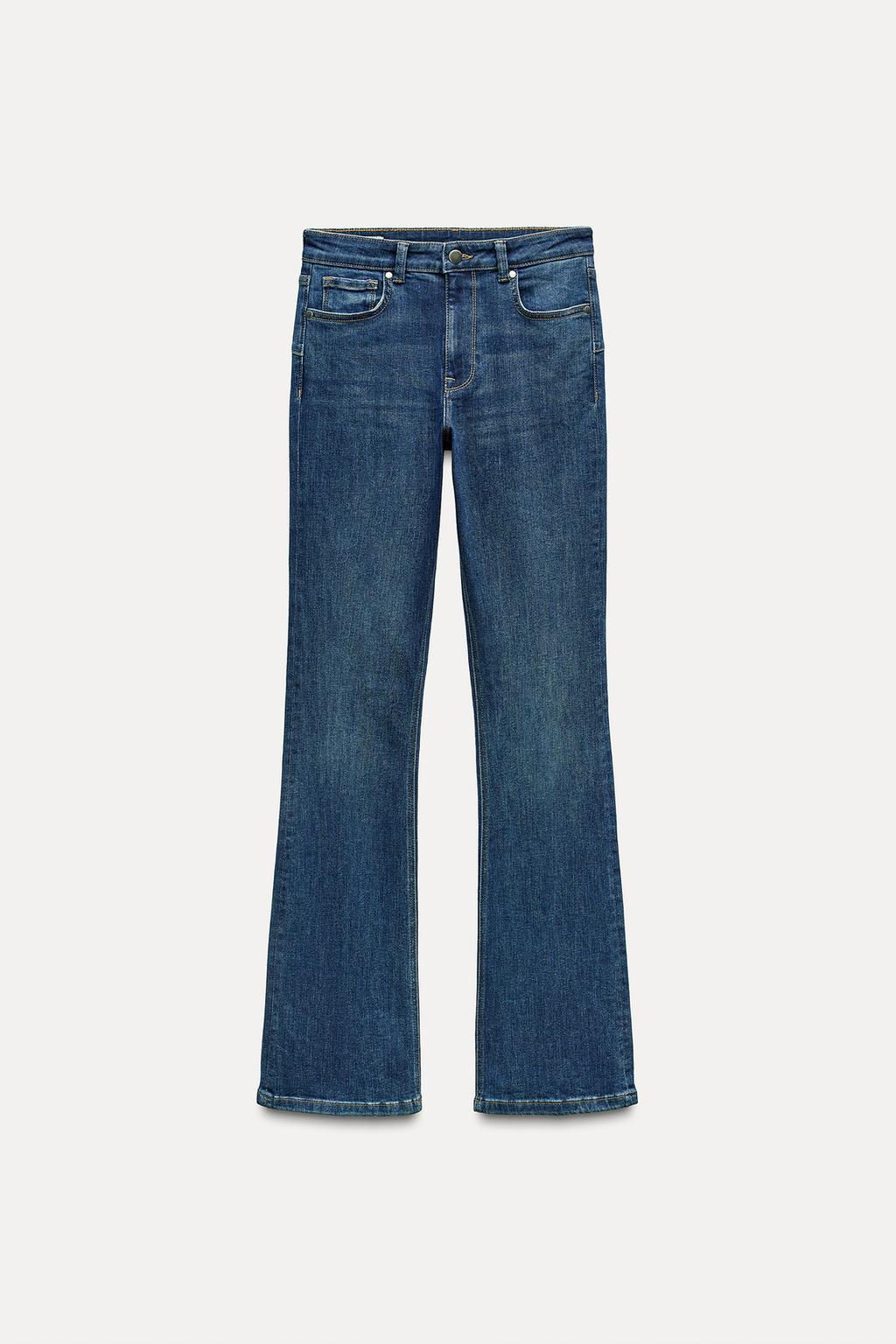 ZW COLLECTION BOOTCUT MID-RISE CONTOUR JEANS - Zara фото 6