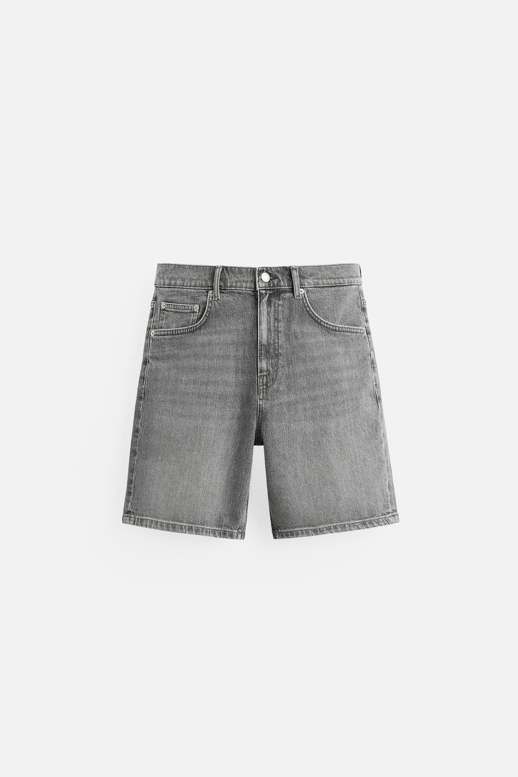 REGULAR FIT DENIM BERMUDA SHORTS - Zara фото 6