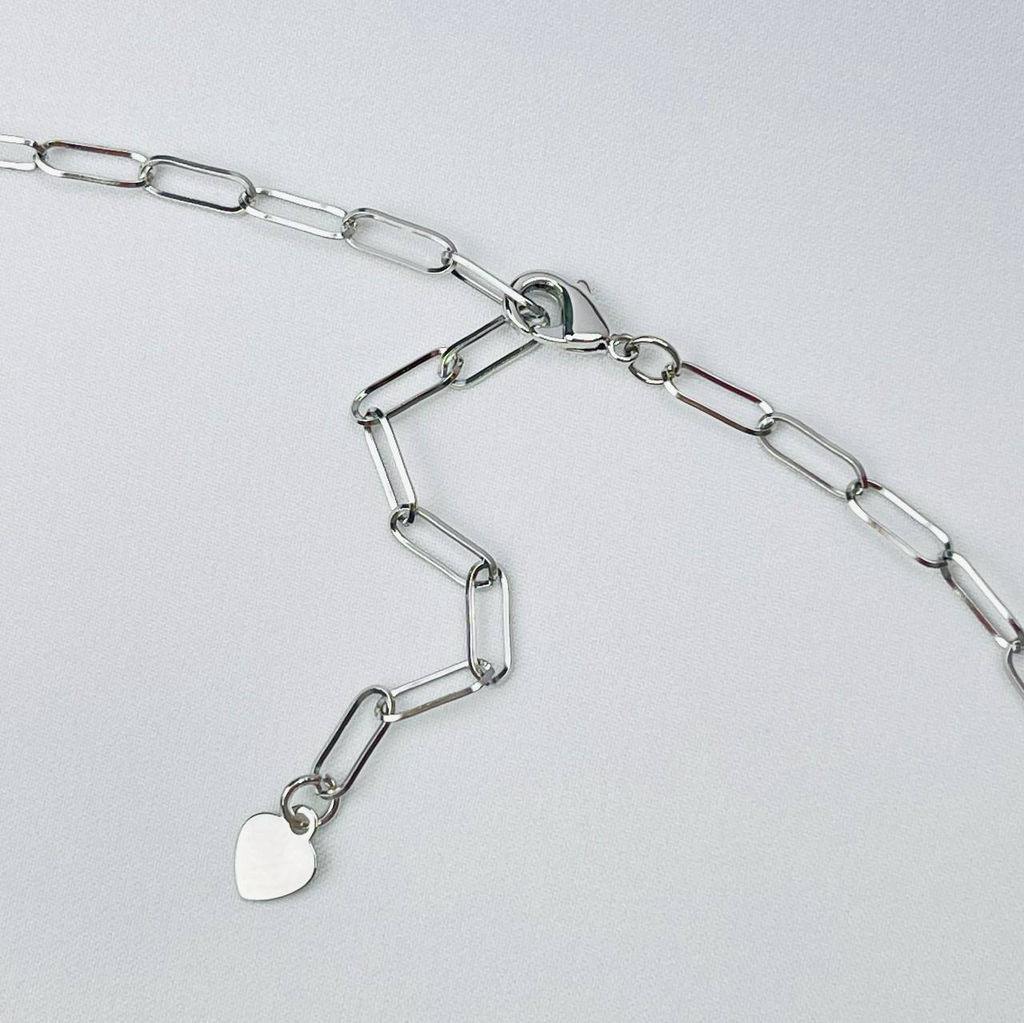 Колье на цепочке с Агатом, Говлитом и Яшмой 38/45 см