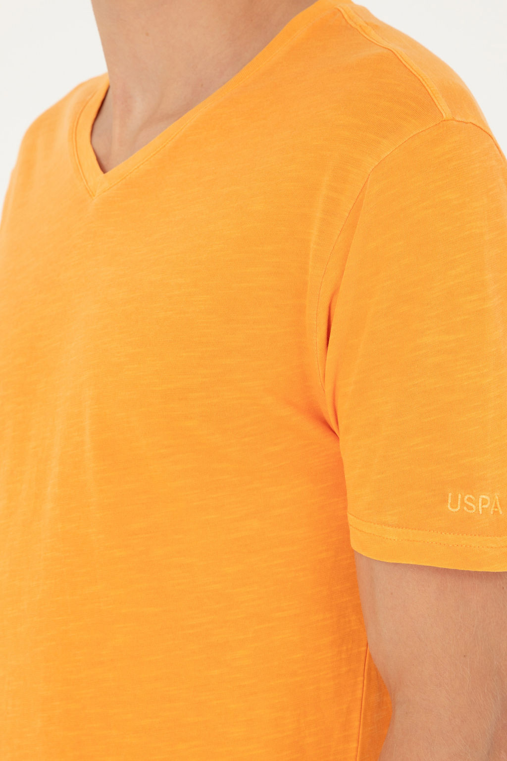 Мужская оранжевая базовая футболка Неожиданная скидка в корзине - U.s. polo assn фото 21